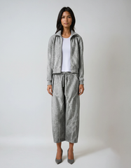 Gray Hoodie & Wide Pants Set – Elevated Loungewear in Cotton-poly Comfort