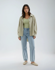 Green Casual Blouse