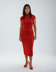 Knitted Straight Barrel Skirt Dress