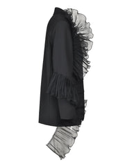 Organza Ruffles Blazer