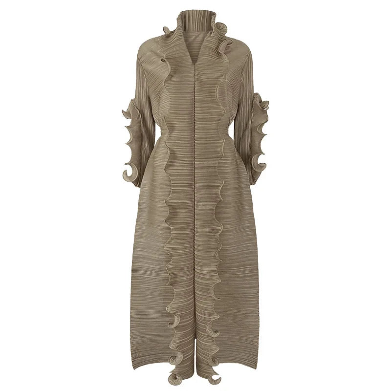 Robe à volants maxi