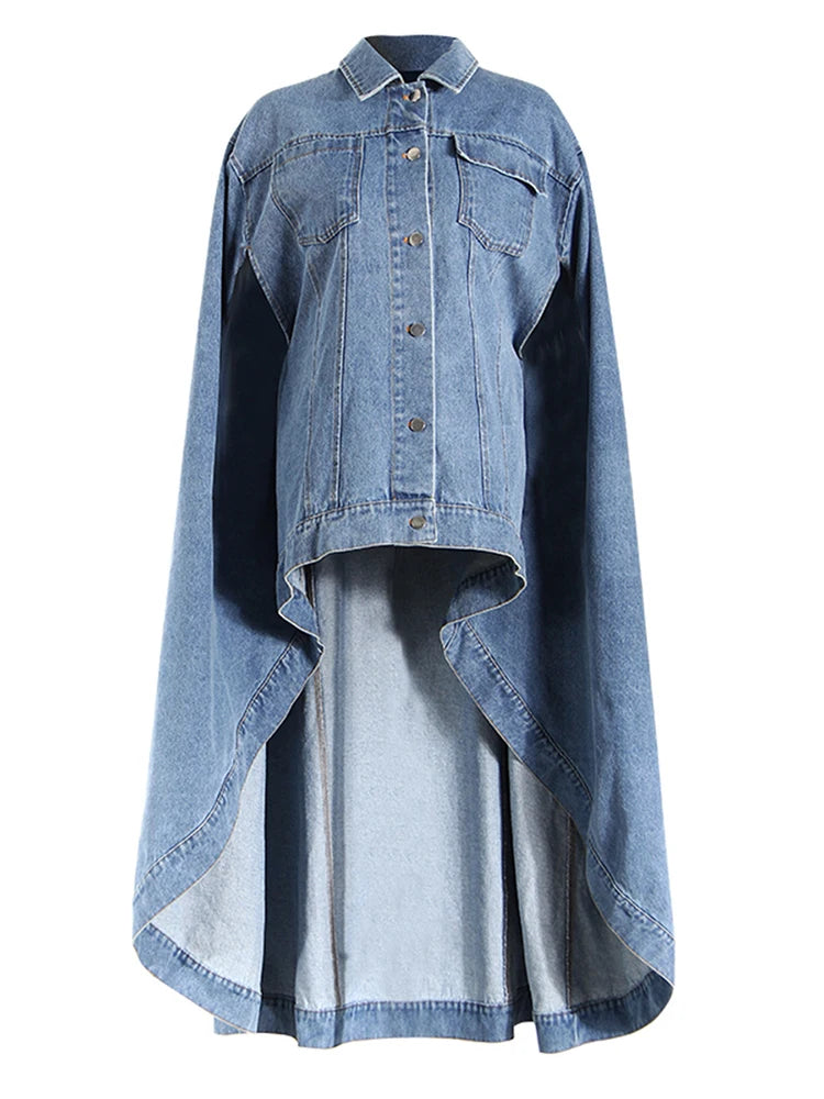 Couteau irrégulier en denim