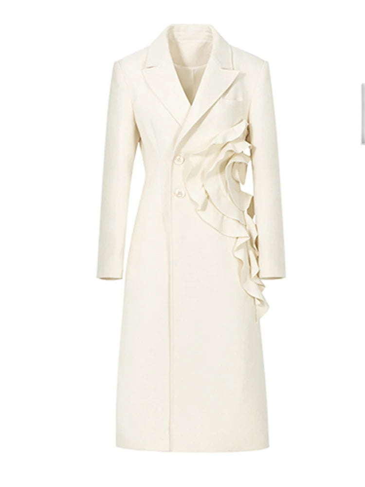 Appliques manteau en laine