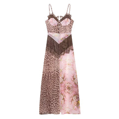 Printed A-Line Midi Dress