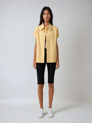 Summer Cape Shoulder Sleeveless Top Casual Chic