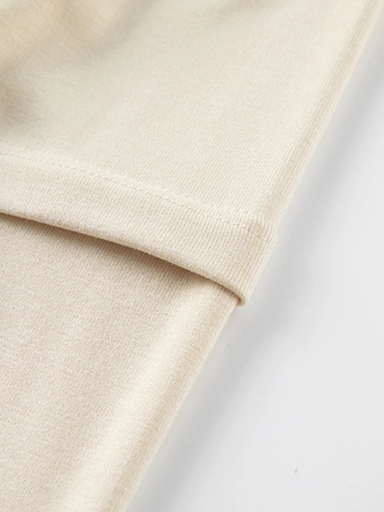 Robe en tricot à imprimé abricot