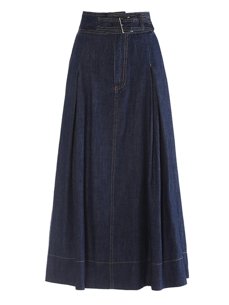 Boucle de jean haute taille jupe en ligne