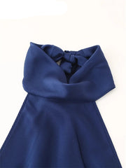 Satin Halter Backless Dress