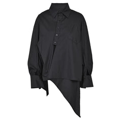 Chemisier de revers irrégulier