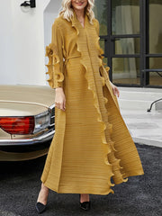 Robe à volants maxi