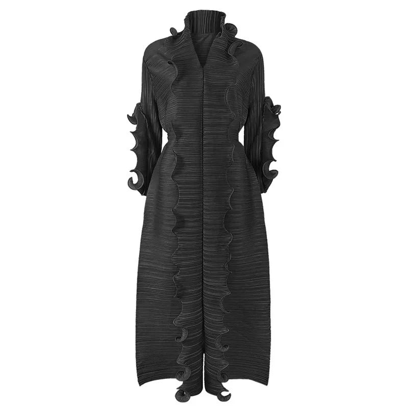 Robe à volants maxi