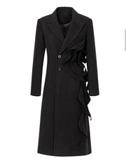 Appliques manteau en laine