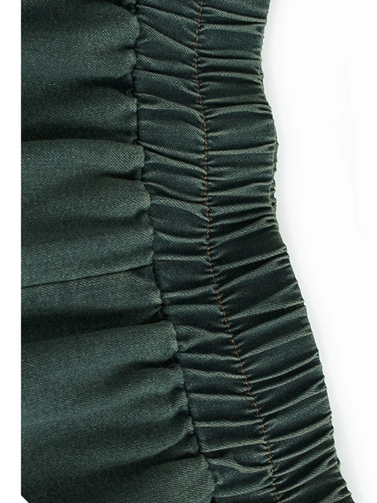 Pantalon en denim à jambes larges