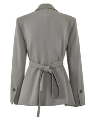 Gray Cross Bandage Blazer