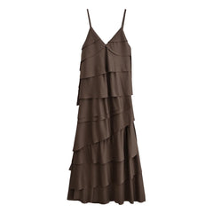 Laminated Tiered Sling Dress – HH Summer Edition