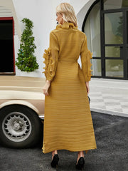 Robe à volants maxi