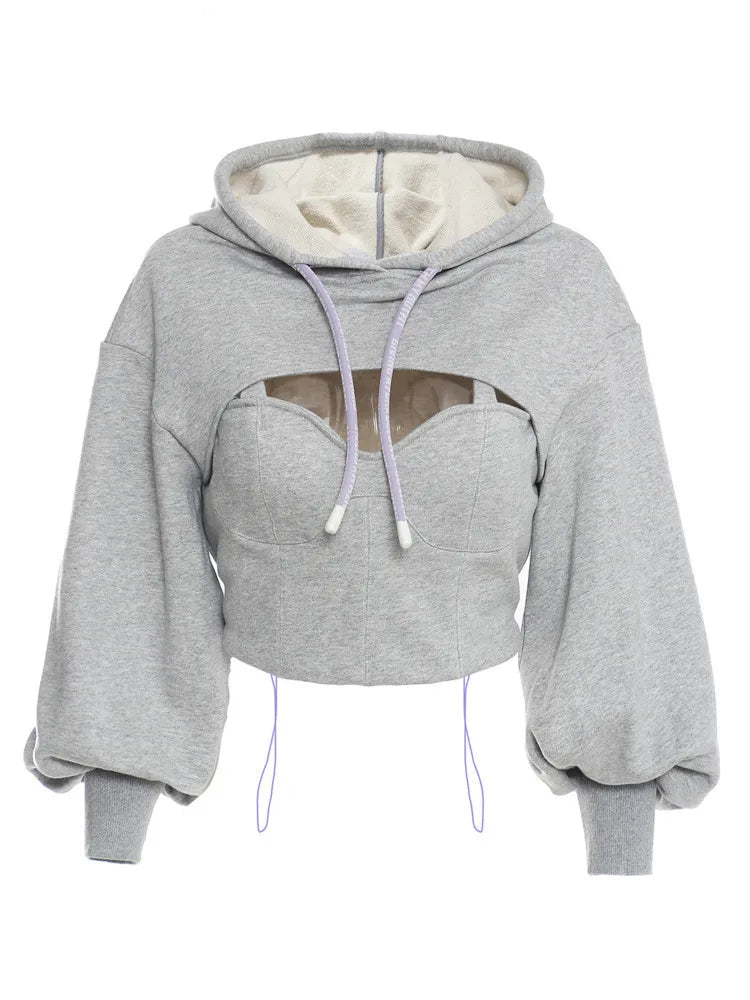 Ensemble à sweat à sweat à batwing creux