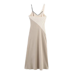 Slip Long Patchwork Dress
