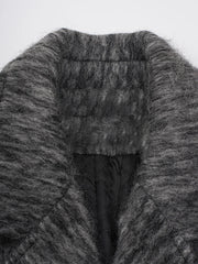 Thick Gray Woolen Coat – Classic Warmth in Cotton-poly Blend