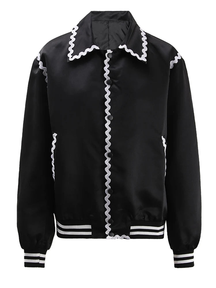 Veste décontractée de couleur couleur noire