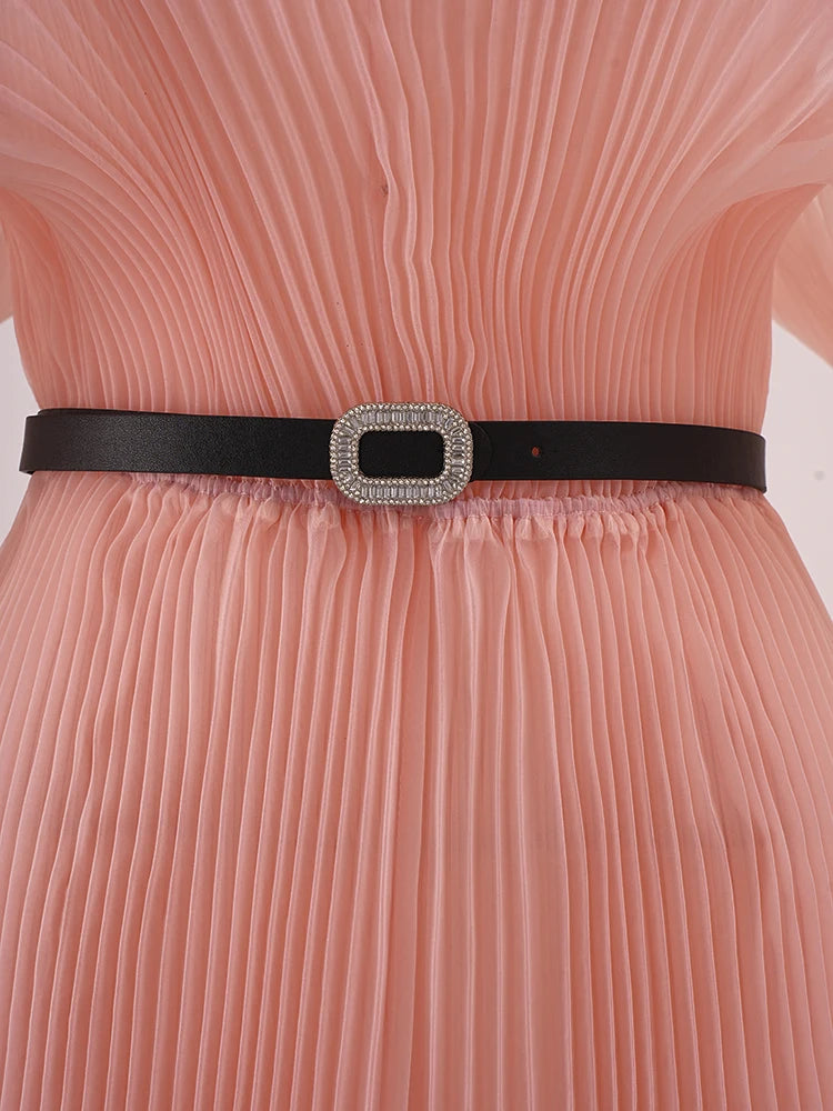 Ceinture plissée recueillie