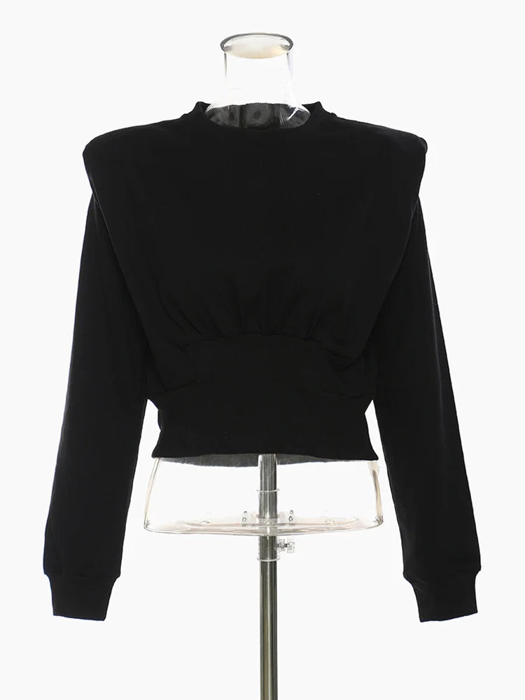 Sweat-shirt plissé gris