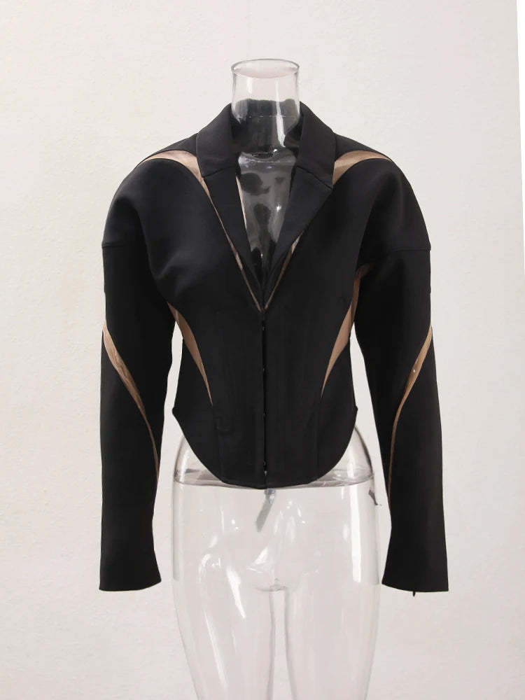 Vestes de revers courtes des femmes