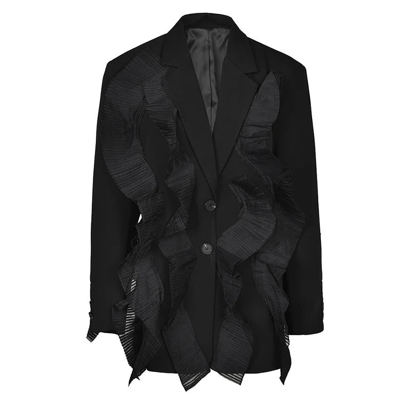 Ruffles Blazer