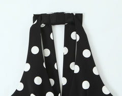 Summer Polka Dot Bowknot Halter Top