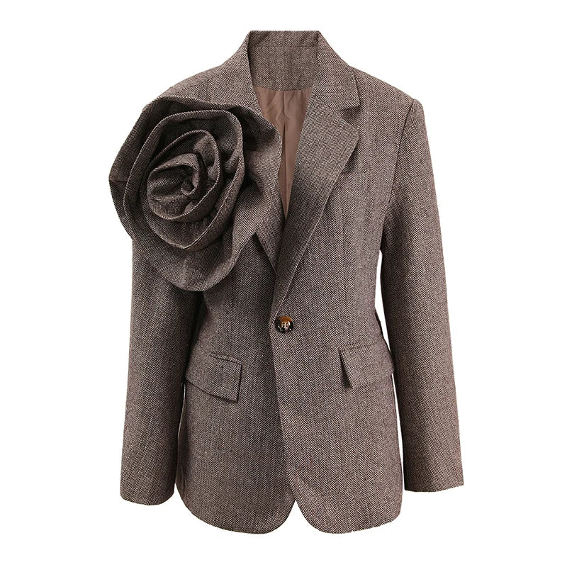 Blazer floral 3d