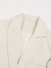 Flower Irregular Long Blazer