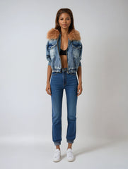 Denim Cotton-padded Jacket