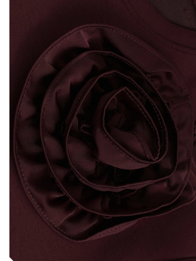 Sweat-shirt de pull de fleur de vin