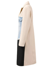 Veste de blazer en couleur en jean