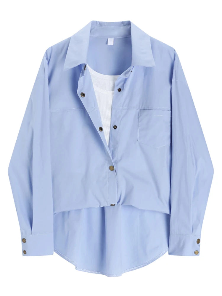Blouse décontractée verte