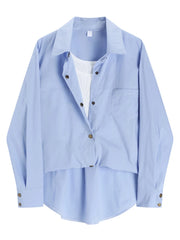 Blouse décontractée verte