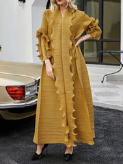 Robe à volants maxi