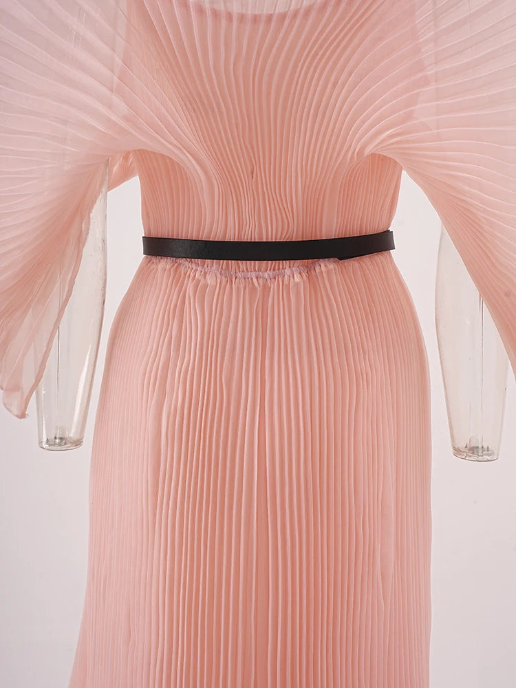 Ceinture plissée recueillie