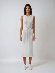 Summer Jacquard Mesh Knitted Dress