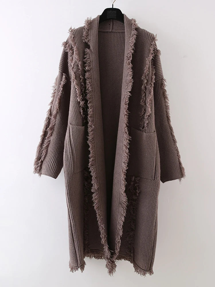 Cardigan à capuchon avec détail glonfre