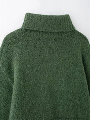 Pull à col roulé en tricot et en tricot confortable
