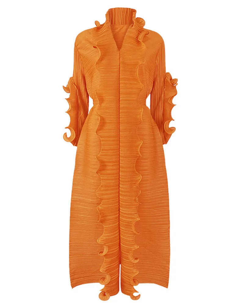 Robe à volants maxi