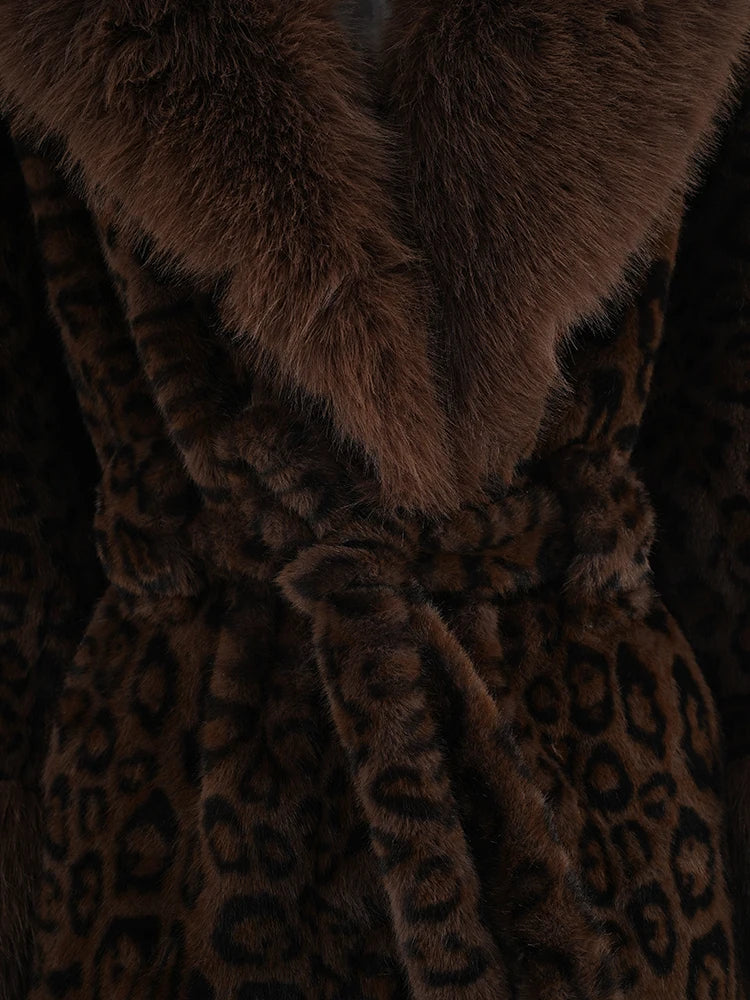 Veste en fausse fourrure brune