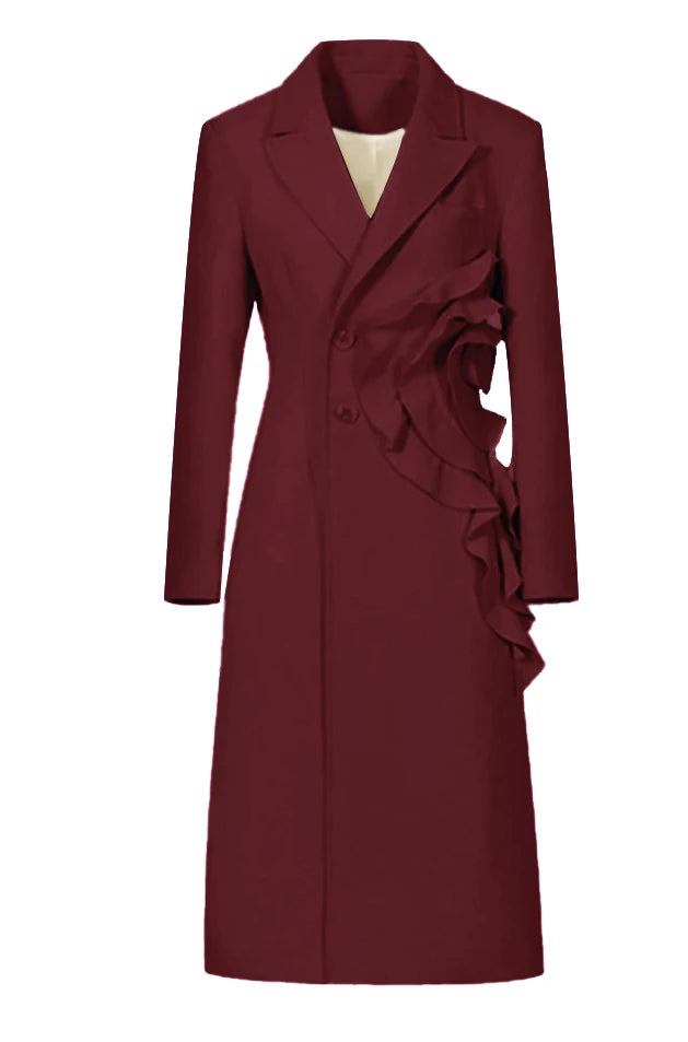 Appliques manteau en laine