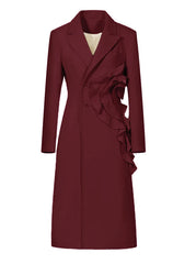 Appliques manteau en laine