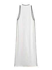 A-line Dress – Loose-fit V-neck Casual Dress