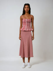 Plaid Camis Skirt Set