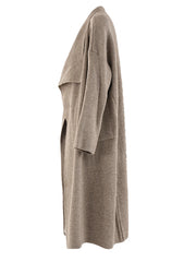 Cardigan surdimensionné kaki tricot