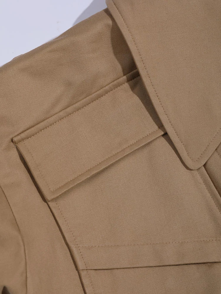 Cut-out Trench Coat