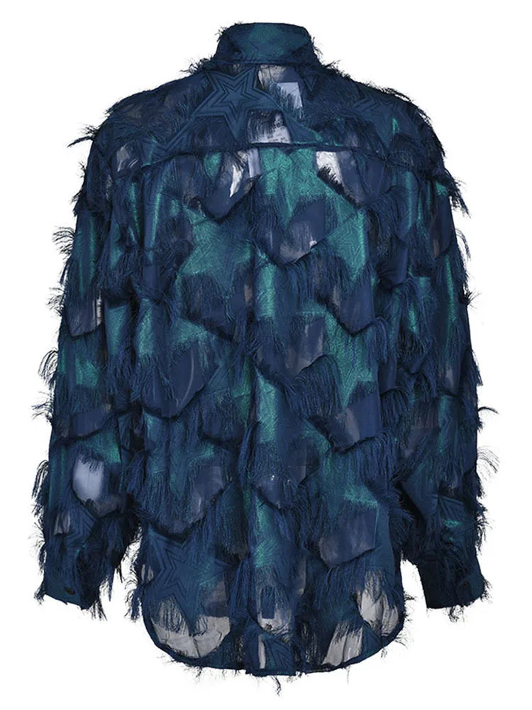 Chemisier Breeze Blue Tassel